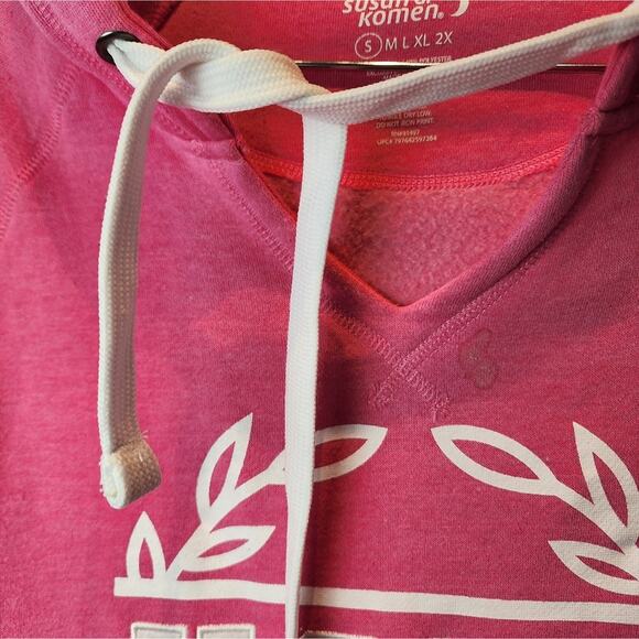 Susan G. Komen Pink Hoodie Sweatshirt Hooded Sweater Breast Cancer Awareness  S - Picture 4 of 6